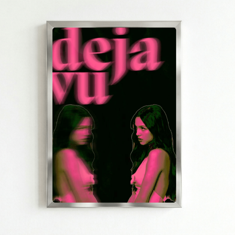 Olivia Rodrigo Poster with Frame - Vibes DistrictOlivia Rodrigo Poster with Frame SilverVibes District