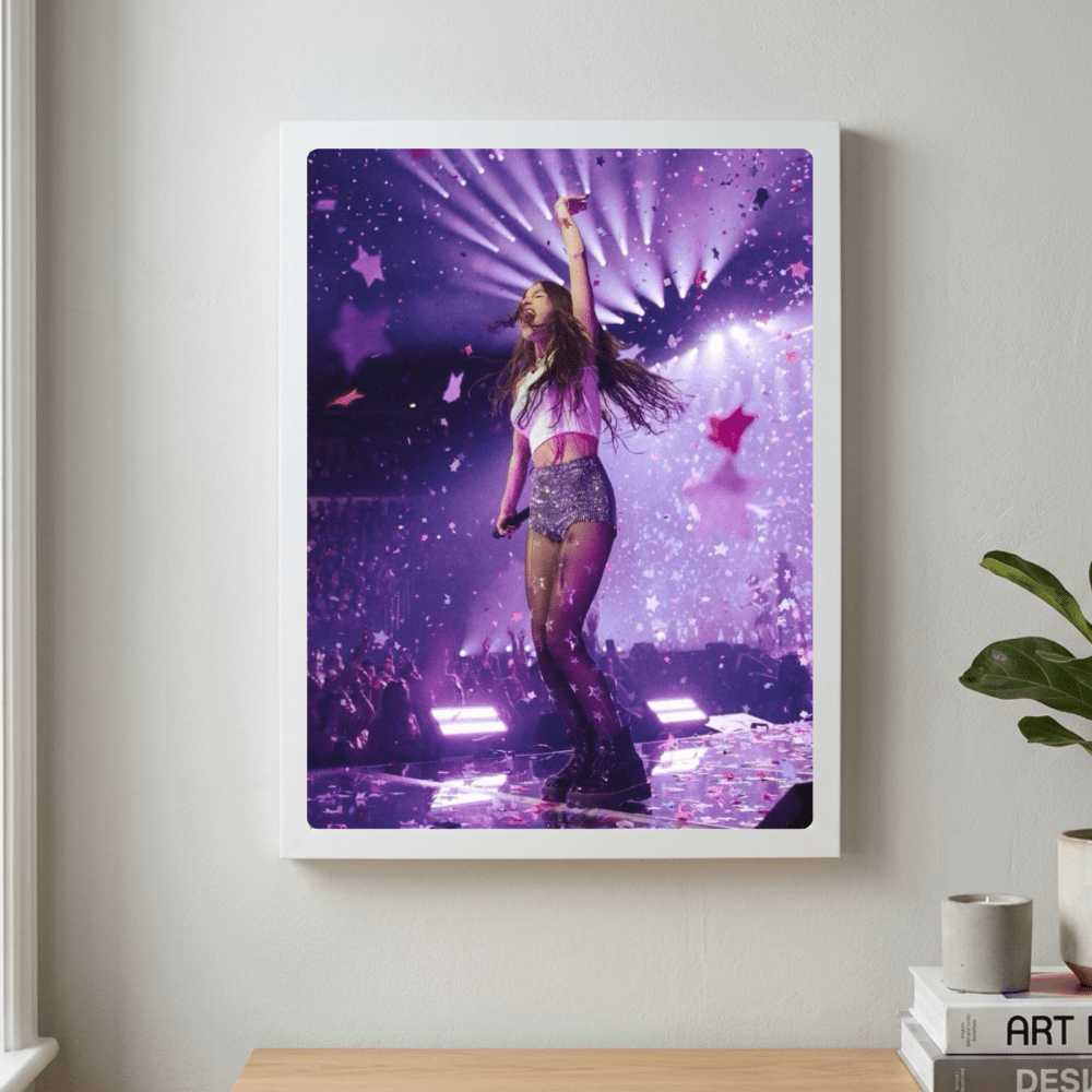 Olivia Rodrigo Poster with Frame - Vibes DistrictOlivia Rodrigo Poster with Frame GoldVibes District