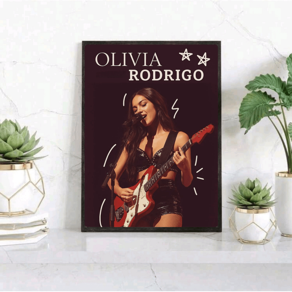 Olivia Rodrigo Poster with Frame - Vibes DistrictOlivia Rodrigo Poster with Frame GoldVibes District