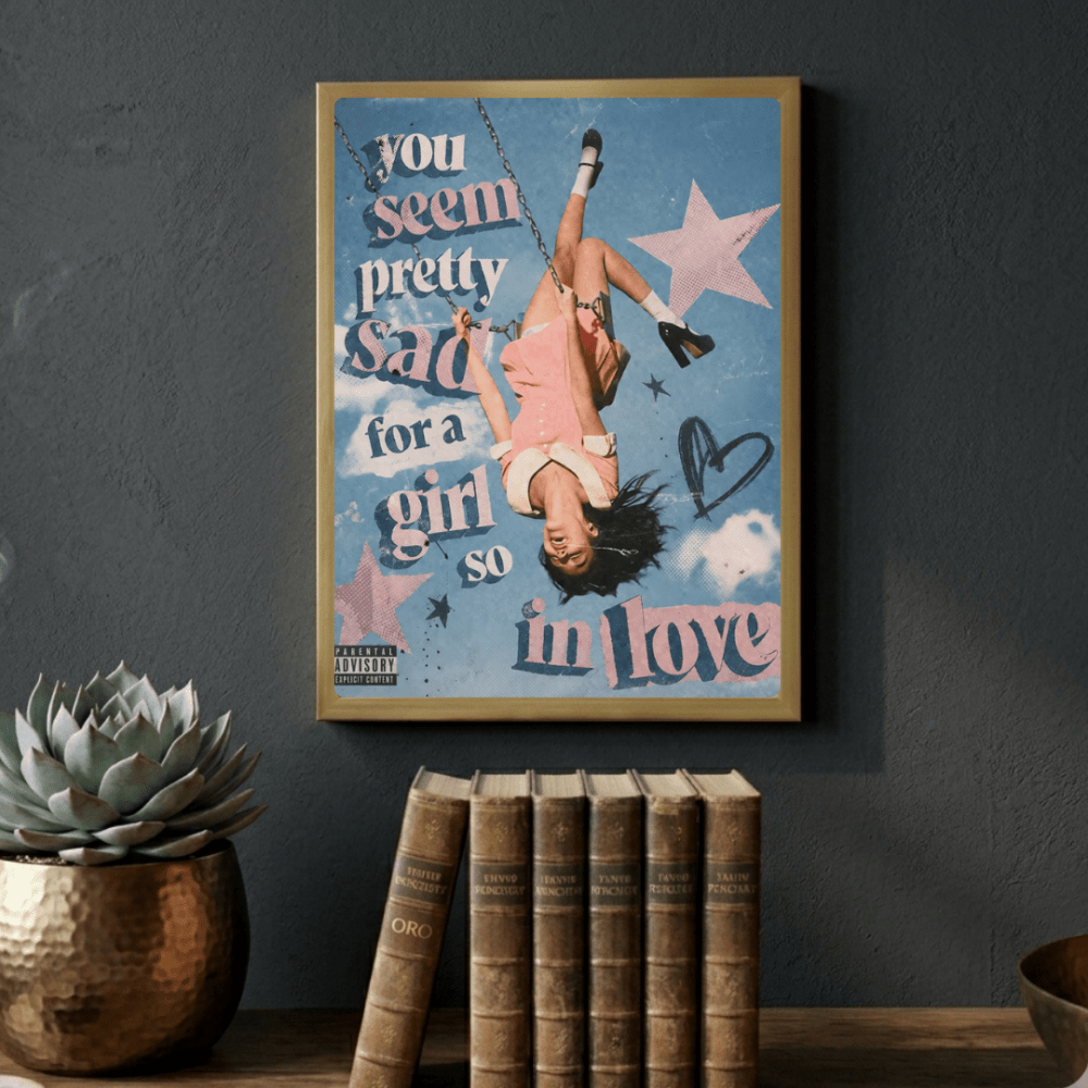 Olivia Rodrigo Poster with Frame - Vibes DistrictOlivia Rodrigo Poster with Frame SilverVibes District