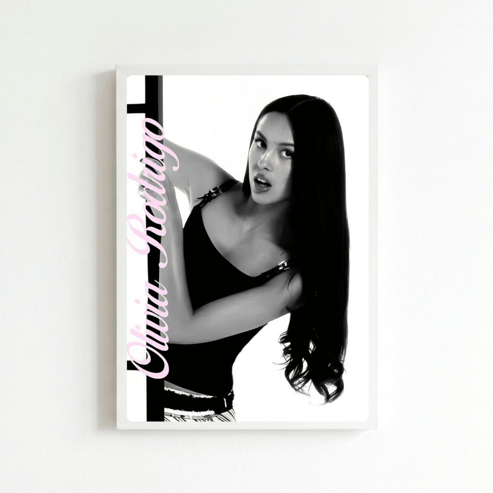 Olivia Rodrigo Poster with Frame - Vibes DistrictOlivia Rodrigo Poster with Frame BiancoVibes District