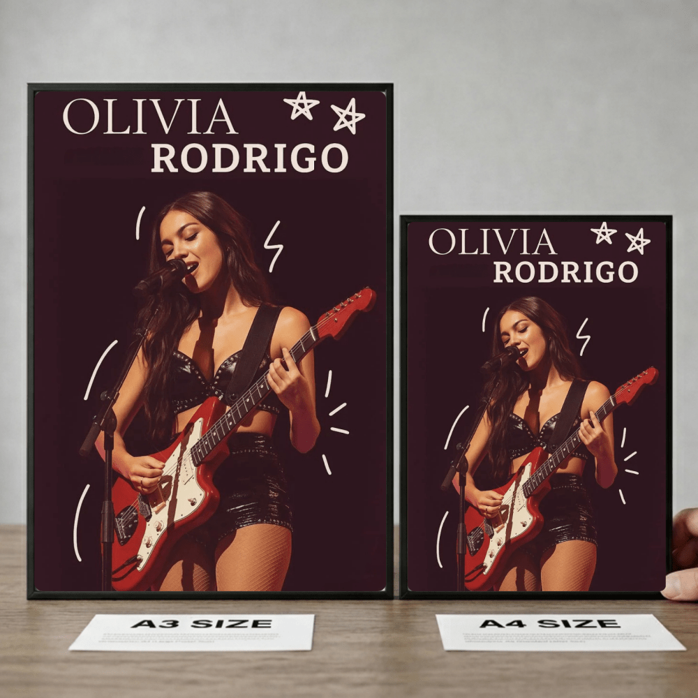 Olivia Rodrigo Poster with Frame - Vibes DistrictOlivia Rodrigo Poster with Frame GoldVibes District