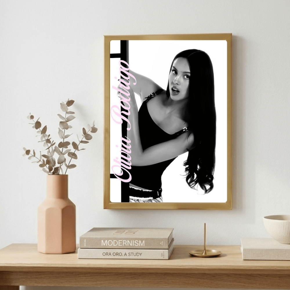 Olivia Rodrigo Poster with Frame - Vibes DistrictOlivia Rodrigo Poster with Frame GoldVibes District