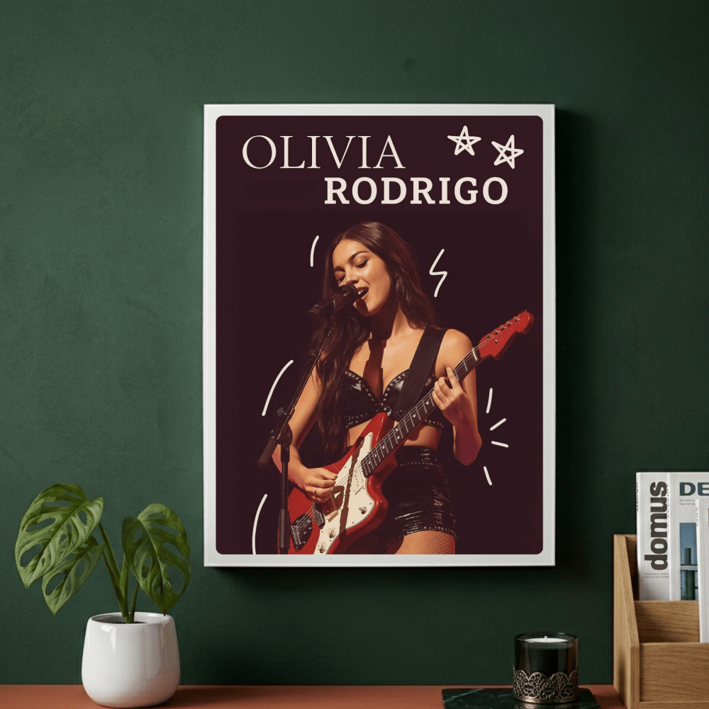 Olivia Rodrigo Poster with Frame - Vibes DistrictOlivia Rodrigo Poster with Frame GoldVibes District