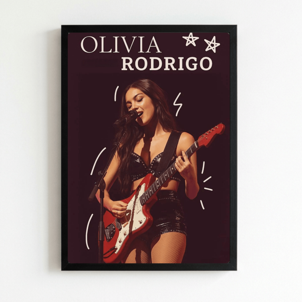 Olivia Rodrigo Poster with Frame - Vibes DistrictOlivia Rodrigo Poster with Frame NeroVibes District