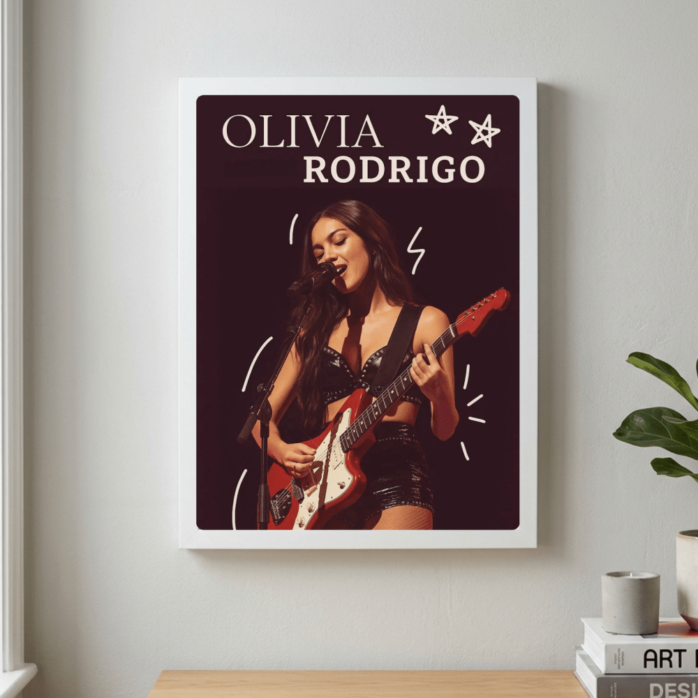 Olivia Rodrigo Poster with Frame - Vibes DistrictOlivia Rodrigo Poster with Frame GoldVibes District