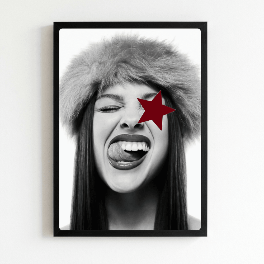 Olivia Rodrigo Poster with Frame - Vibes DistrictOlivia Rodrigo Poster with Frame NeroVibes District