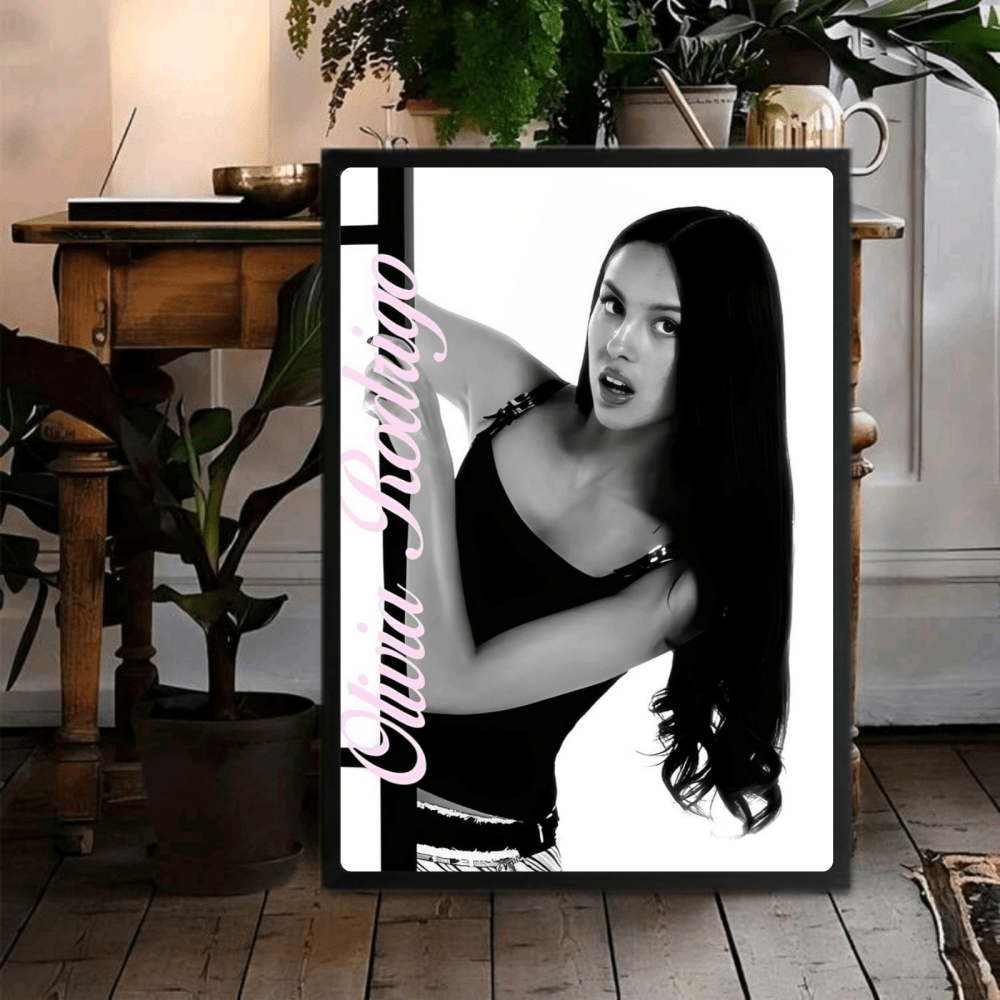 Olivia Rodrigo Poster with Frame - Vibes DistrictOlivia Rodrigo Poster with Frame GoldVibes District