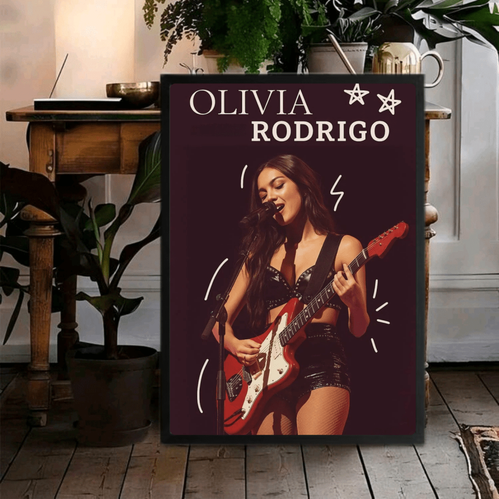Olivia Rodrigo Poster with Frame - Vibes DistrictOlivia Rodrigo Poster with Frame GoldVibes District
