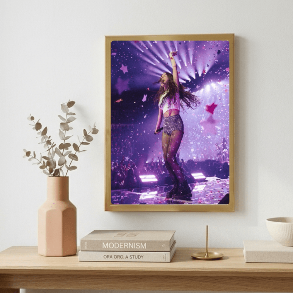 Olivia Rodrigo Poster with Frame - Vibes DistrictOlivia Rodrigo Poster with Frame GoldVibes District