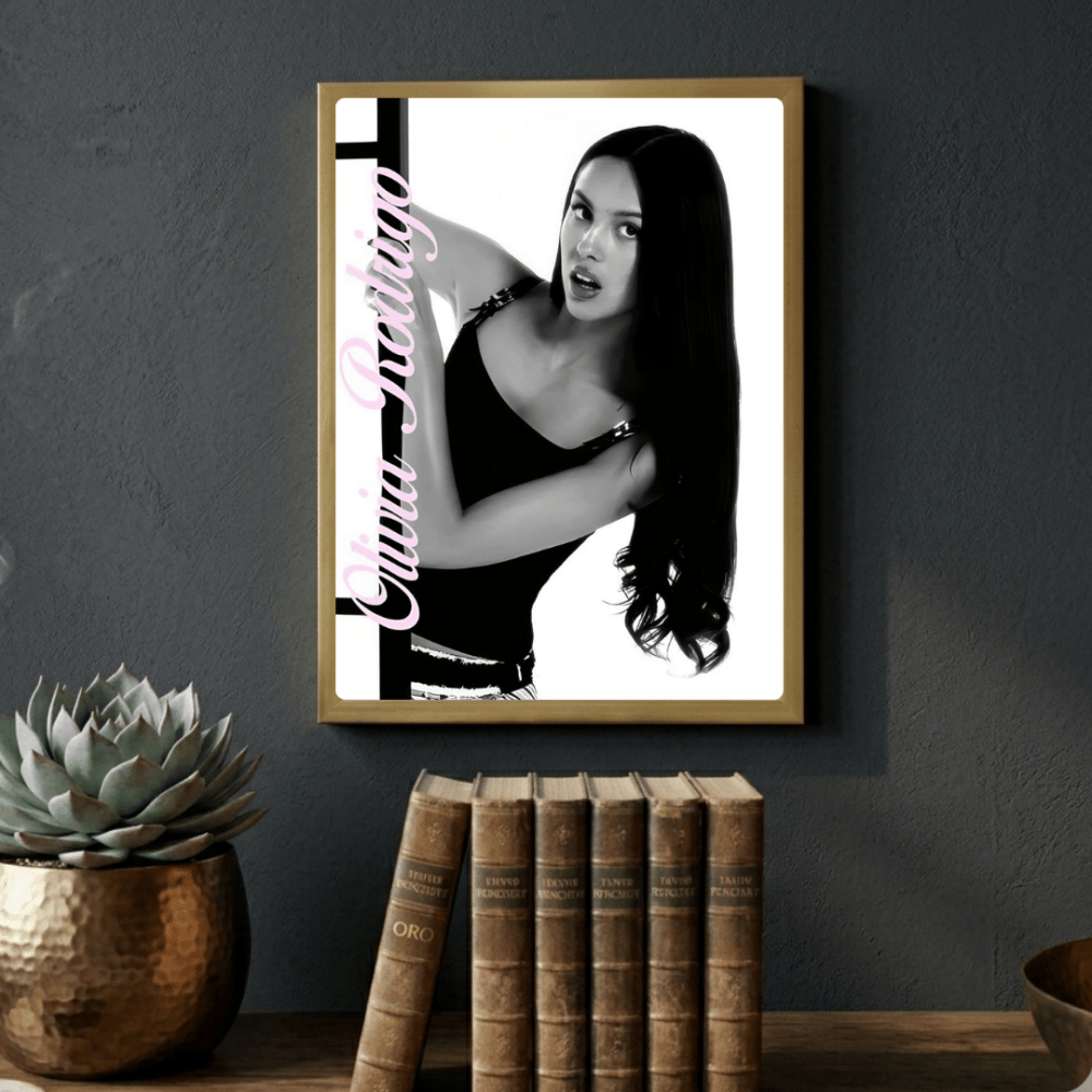Olivia Rodrigo Poster with Frame - Vibes DistrictOlivia Rodrigo Poster with Frame GoldVibes District