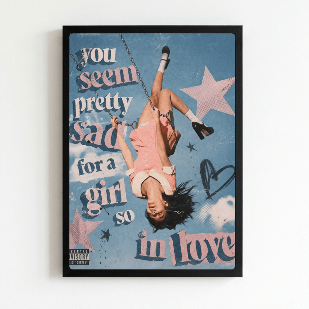 Olivia Rodrigo Poster with Frame - Vibes DistrictOlivia Rodrigo Poster with Frame NeroVibes District