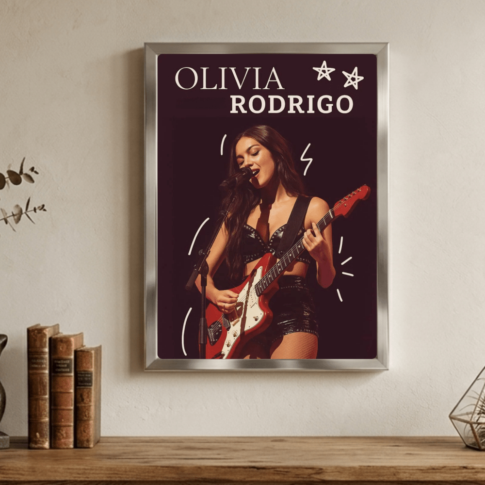 Olivia Rodrigo Poster with Frame - Vibes DistrictOlivia Rodrigo Poster with Frame GoldVibes District
