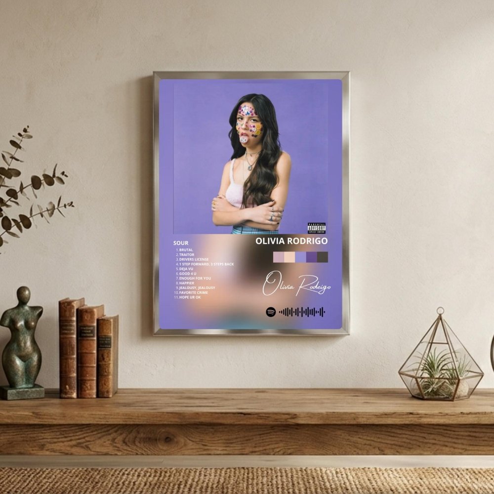olivia rodrigo - sour - Vibes Districtolivia rodrigo - sour poster NeroVibes District