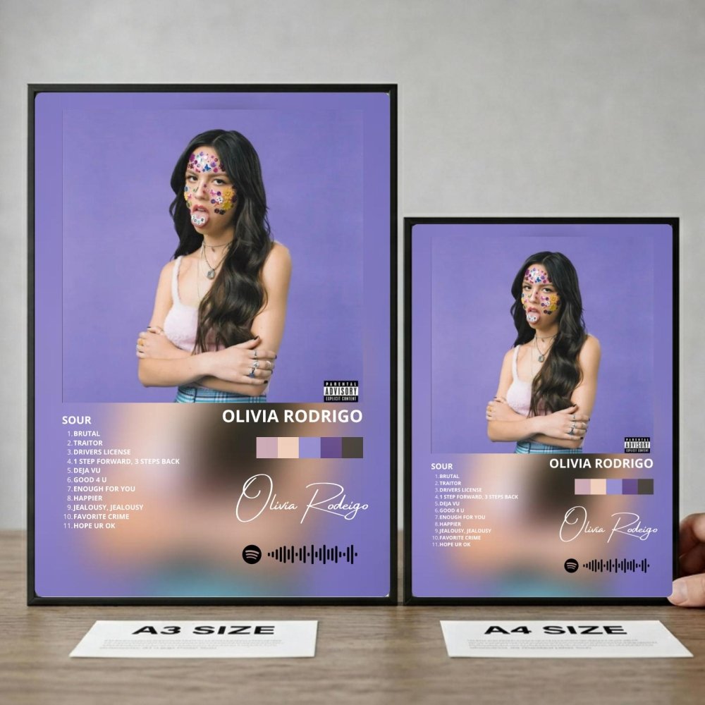 olivia rodrigo - sour - Vibes Districtolivia rodrigo - sour poster NeroVibes District