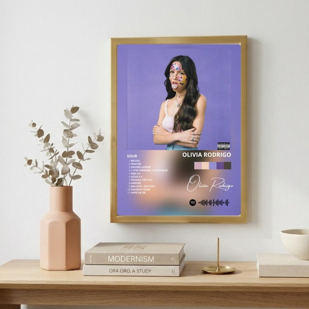 olivia rodrigo - sour - Vibes Districtolivia rodrigo - sour poster NeroVibes District