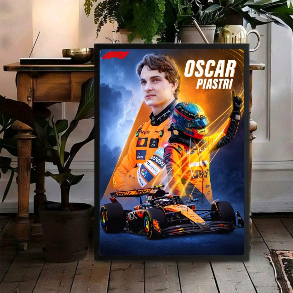 oscar piastri mclaren f1 - Vibes Districtoscar piastri mclaren f1 poster GoldVibes District