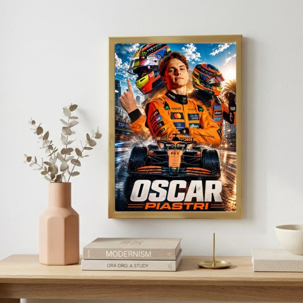 oscar piastri mclaren f1 - Vibes Districtoscar piastri mclaren f1 poster GoldVibes District