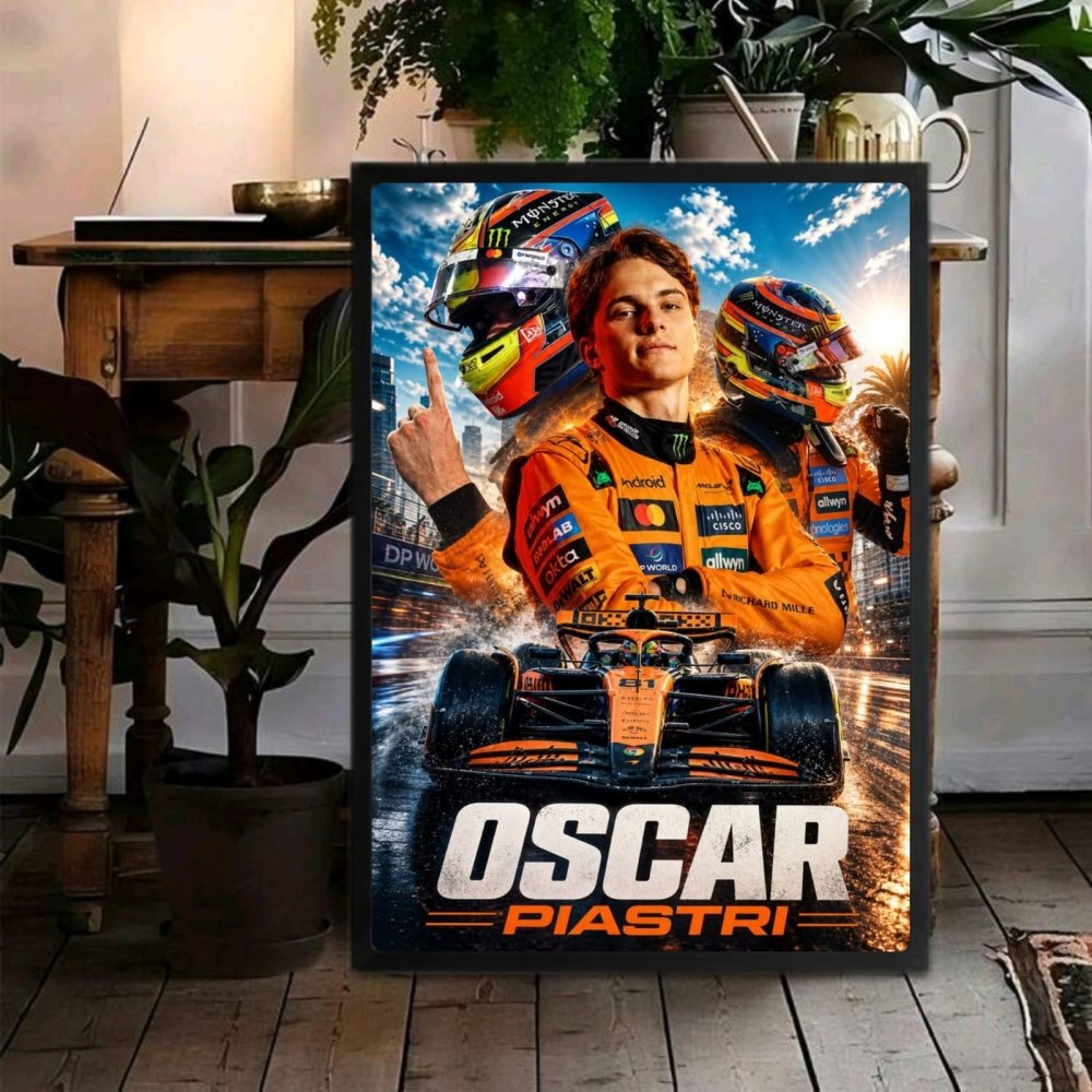 oscar piastri mclaren f1 - Vibes Districtoscar piastri mclaren f1 poster GoldVibes District