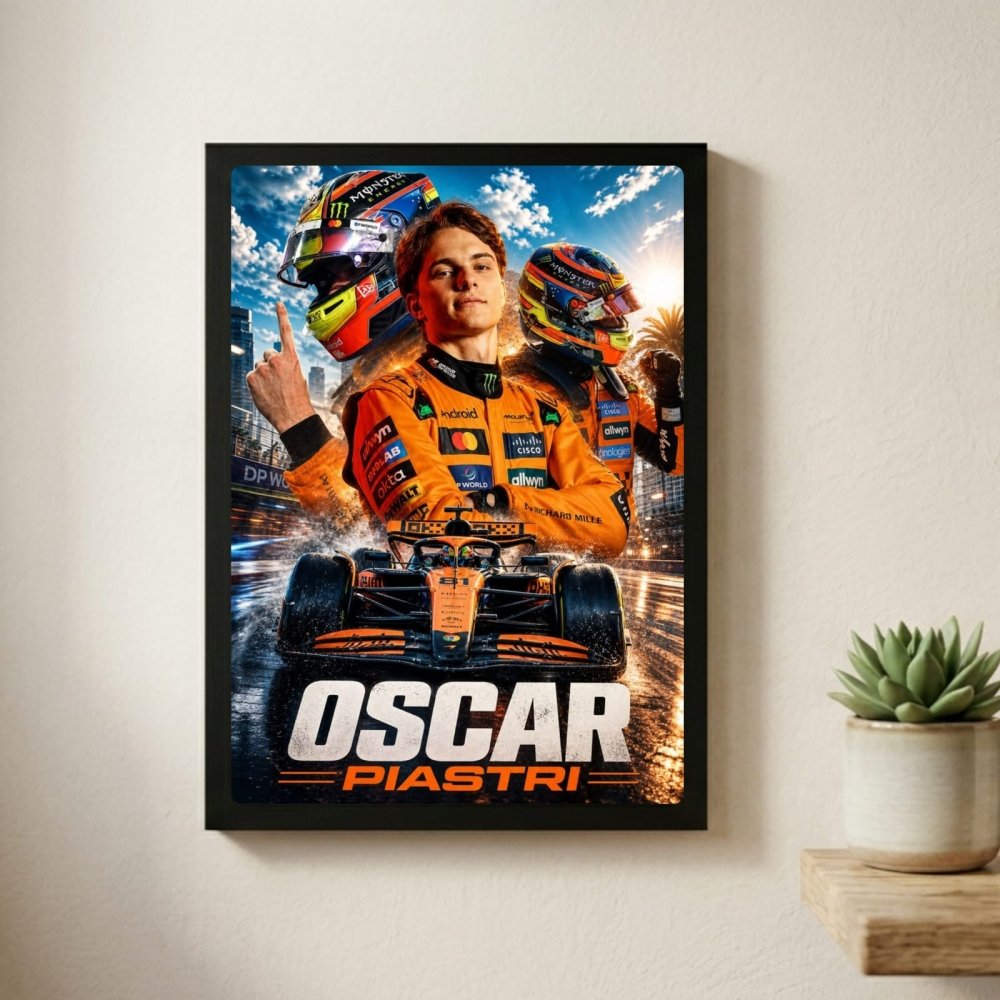 oscar piastri mclaren f1 - Vibes Districtoscar piastri mclaren f1 poster GoldVibes District