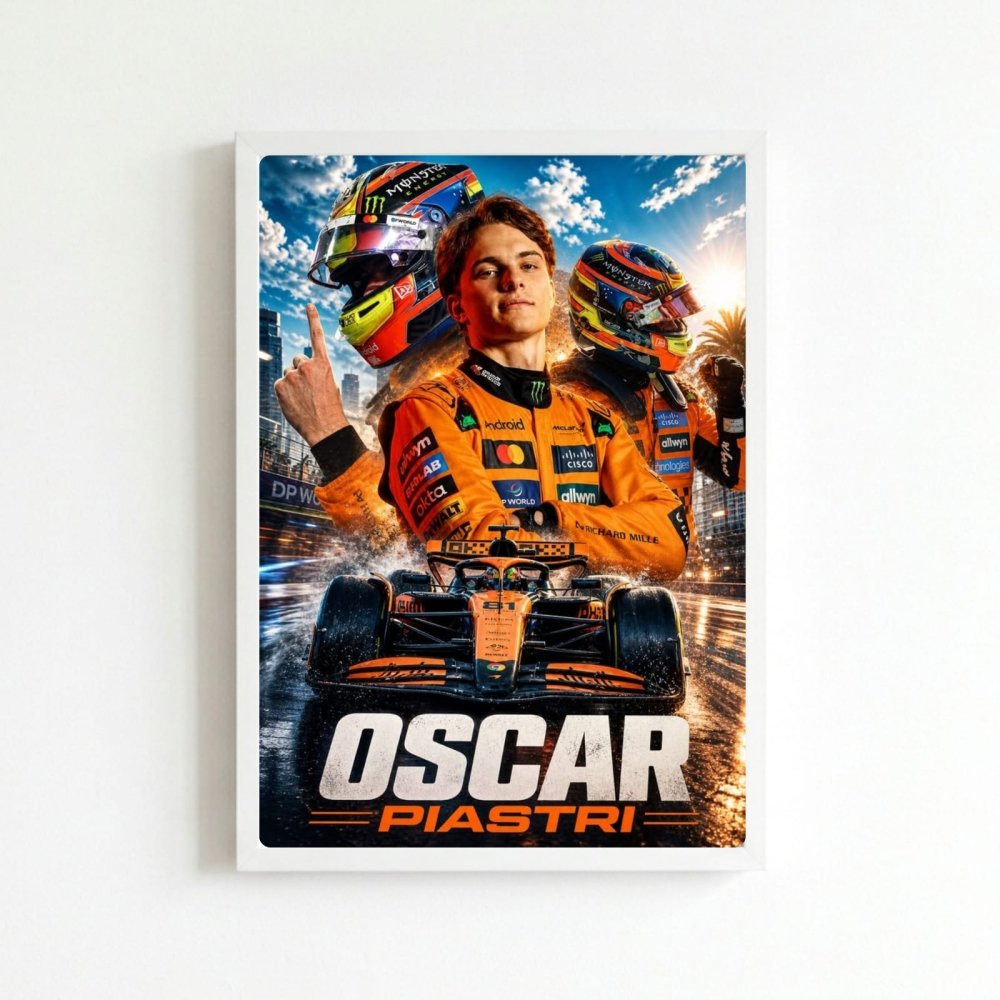 oscar piastri mclaren f1 - Vibes Districtoscar piastri mclaren f1 poster BiancoVibes District