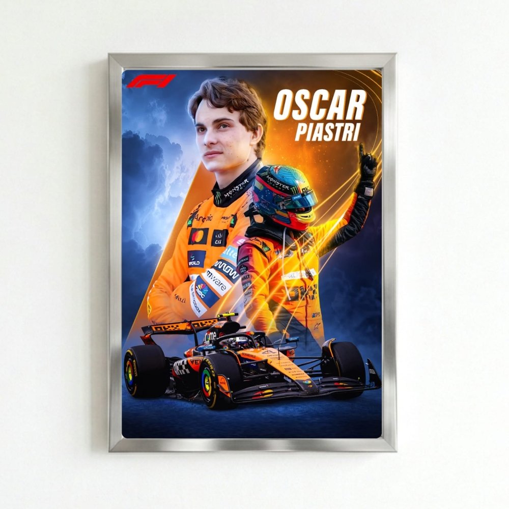 oscar piastri mclaren f1 - Vibes Districtoscar piastri mclaren f1 poster SilverVibes District
