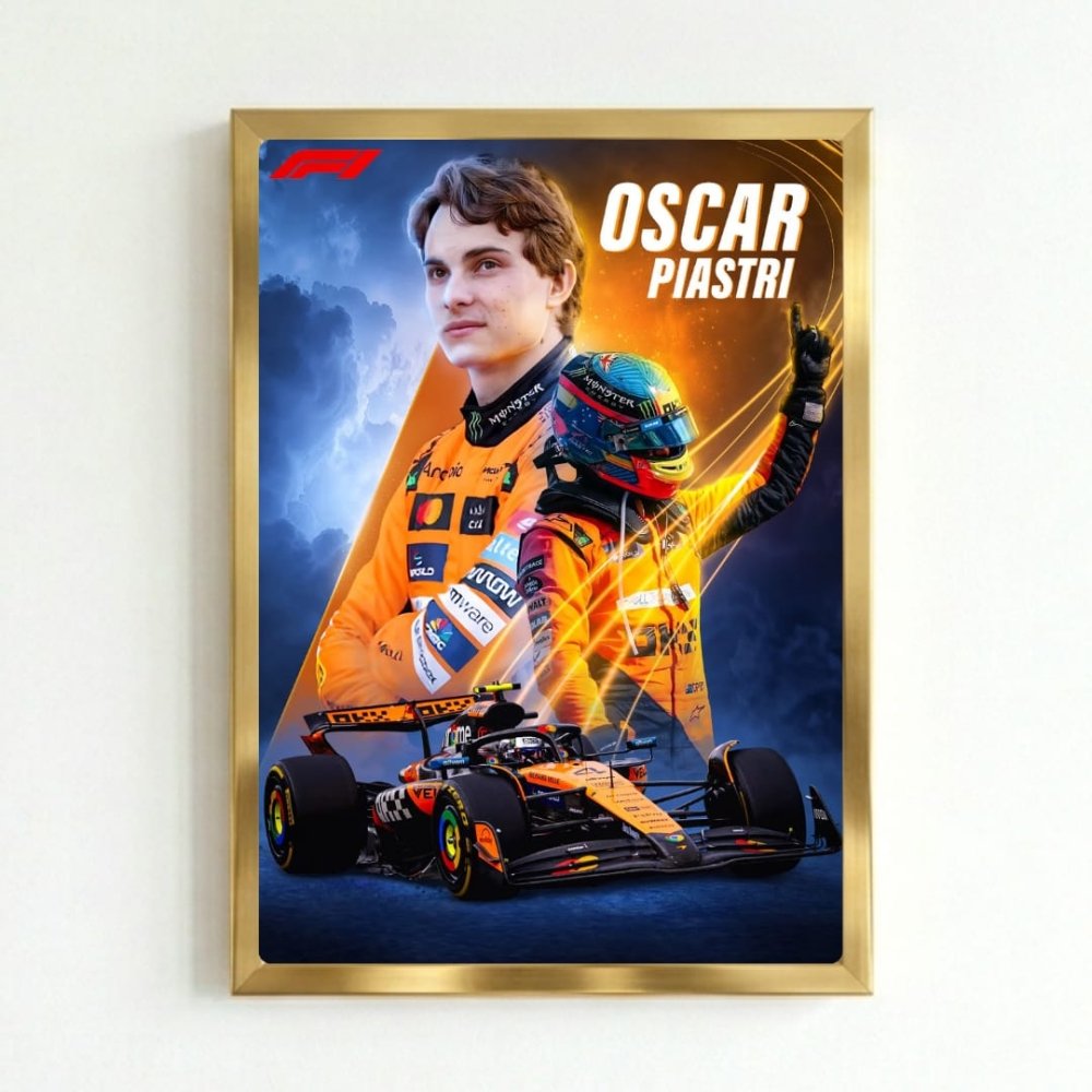 oscar piastri mclaren f1 - Vibes Districtoscar piastri mclaren f1 poster GoldVibes District