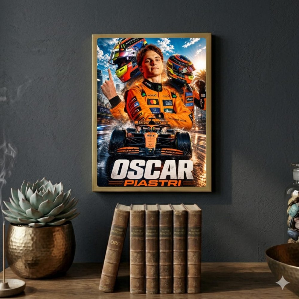 oscar piastri mclaren f1 - Vibes Districtoscar piastri mclaren f1 poster GoldVibes District
