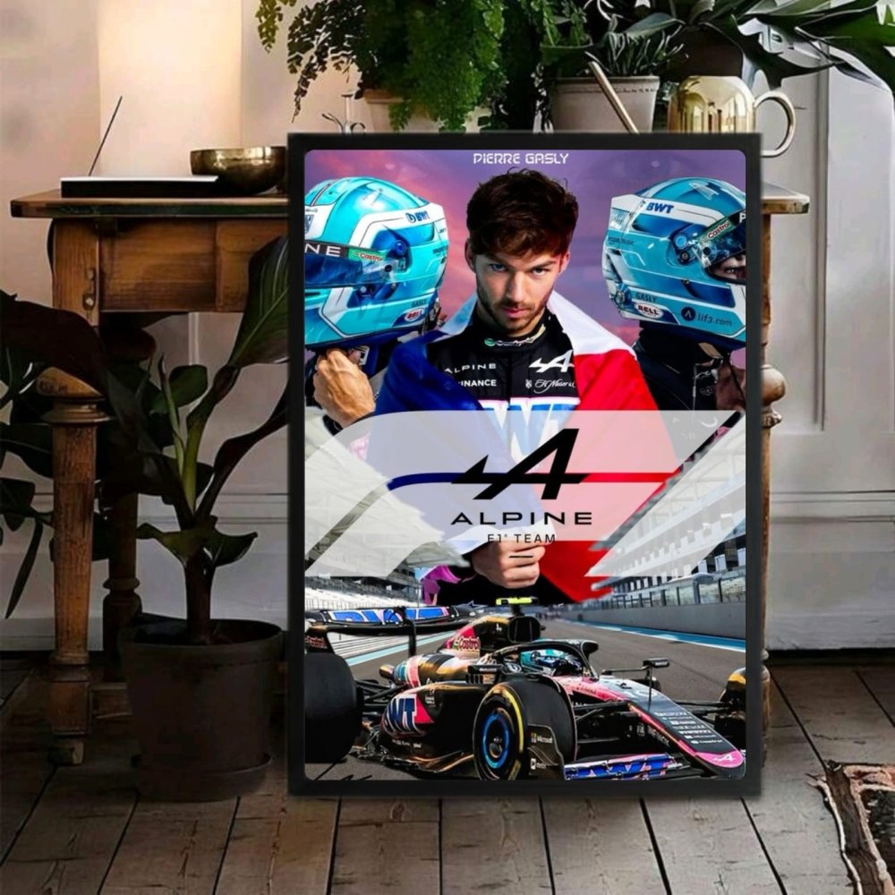 pierre gasly alpine f1 - Vibes Districtpierre gasly alpine f1 poster GoldVibes District