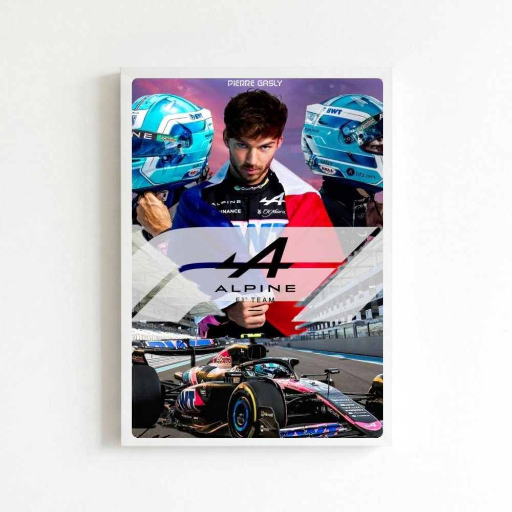 pierre gasly alpine f1 - Vibes Districtpierre gasly alpine f1 poster BiancoVibes District