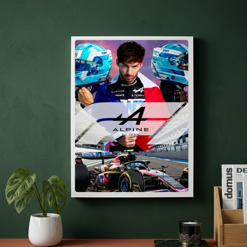 pierre gasly alpine f1 - Vibes Districtpierre gasly alpine f1 poster GoldVibes District