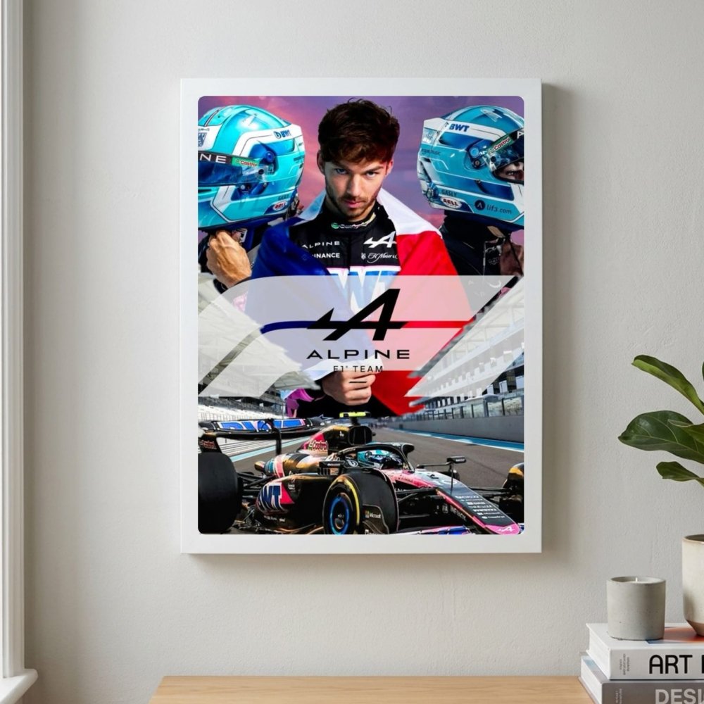 pierre gasly alpine f1 - Vibes Districtpierre gasly alpine f1 poster GoldVibes District