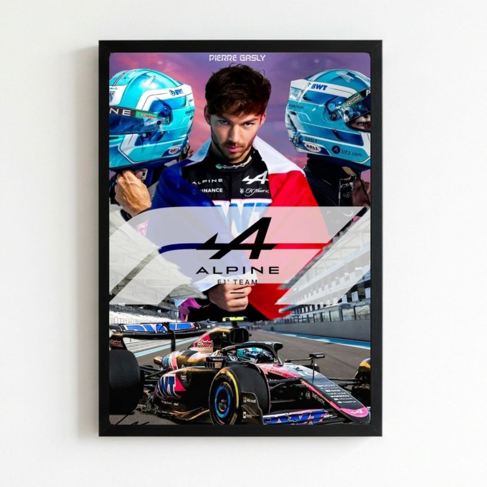 pierre gasly alpine f1 - Vibes Districtpierre gasly alpine f1 poster NeroVibes District