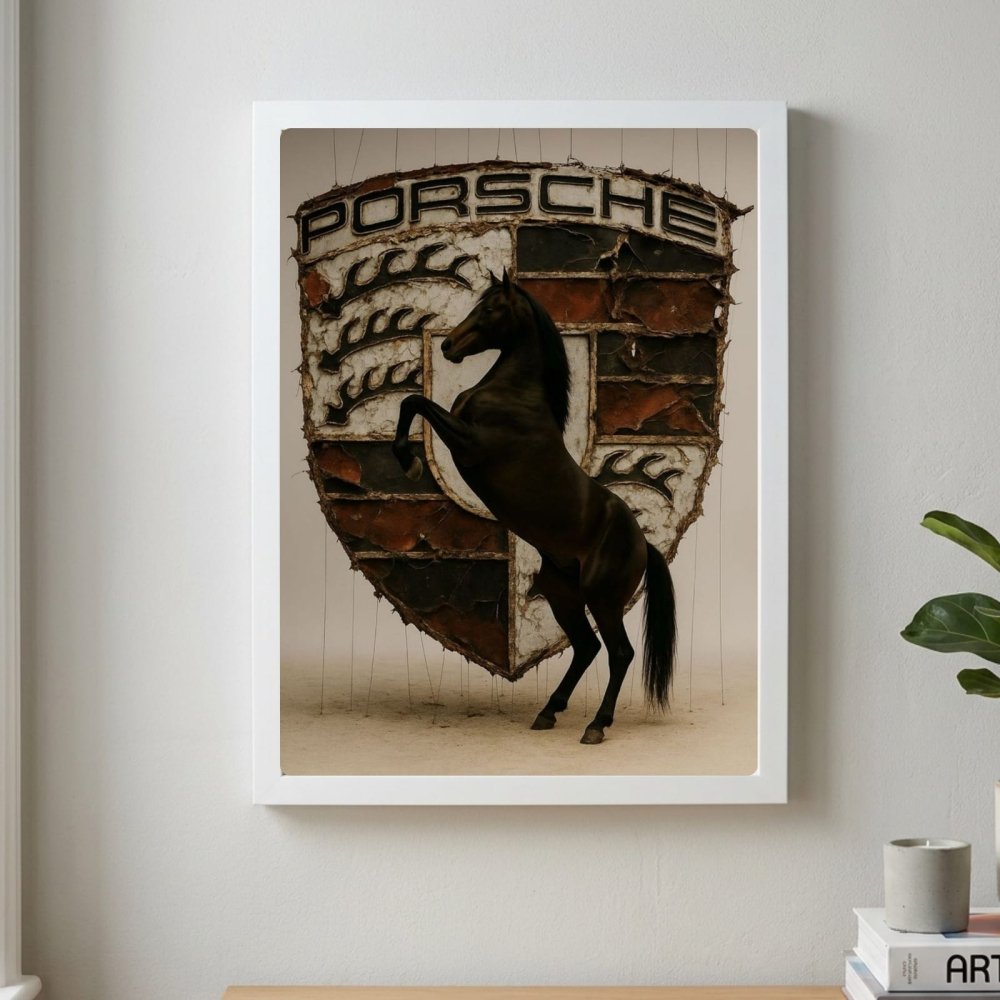 porsche logo poster - Vibes Districtporsche logo poster GoldVibes District