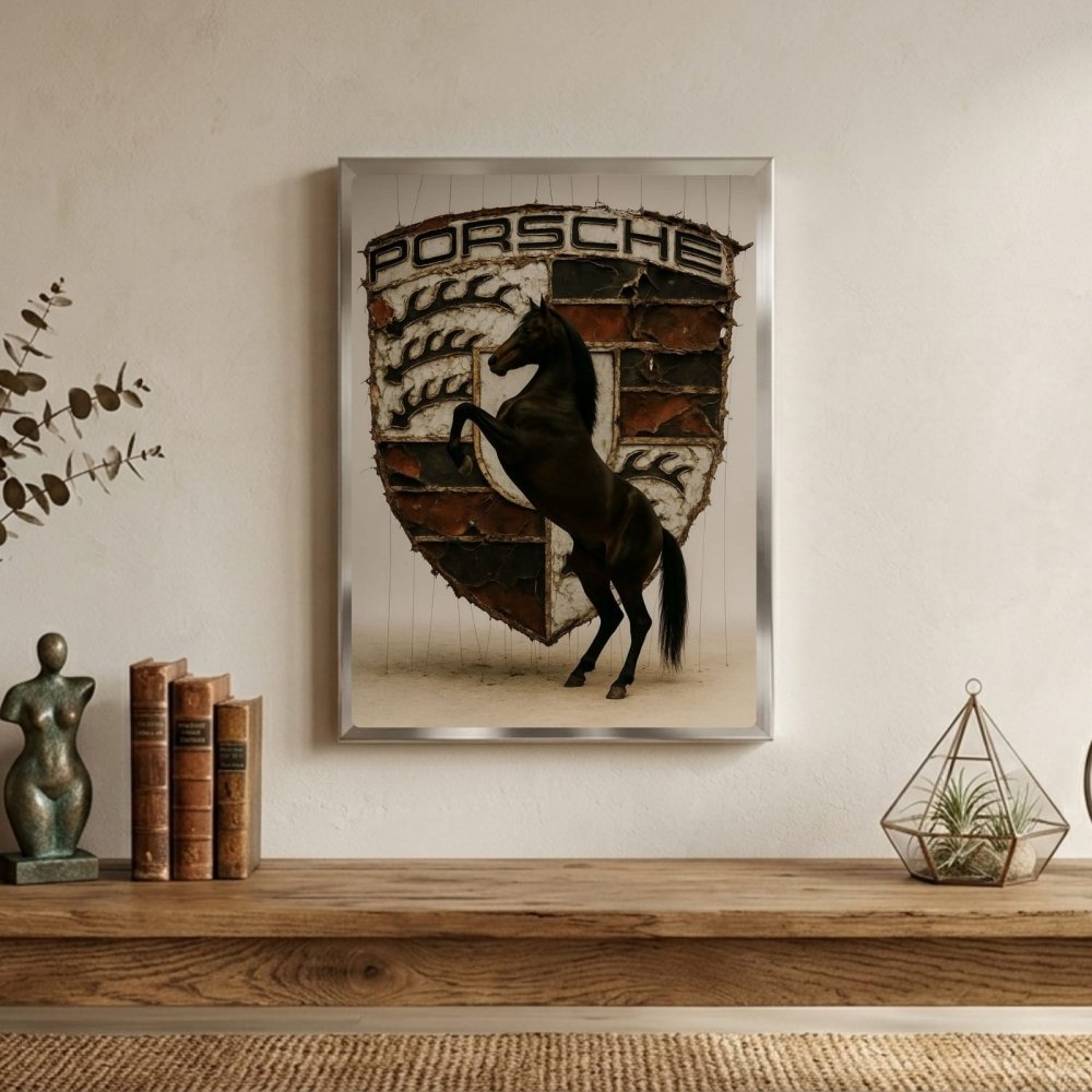 porsche logo poster - Vibes Districtporsche logo poster GoldVibes District