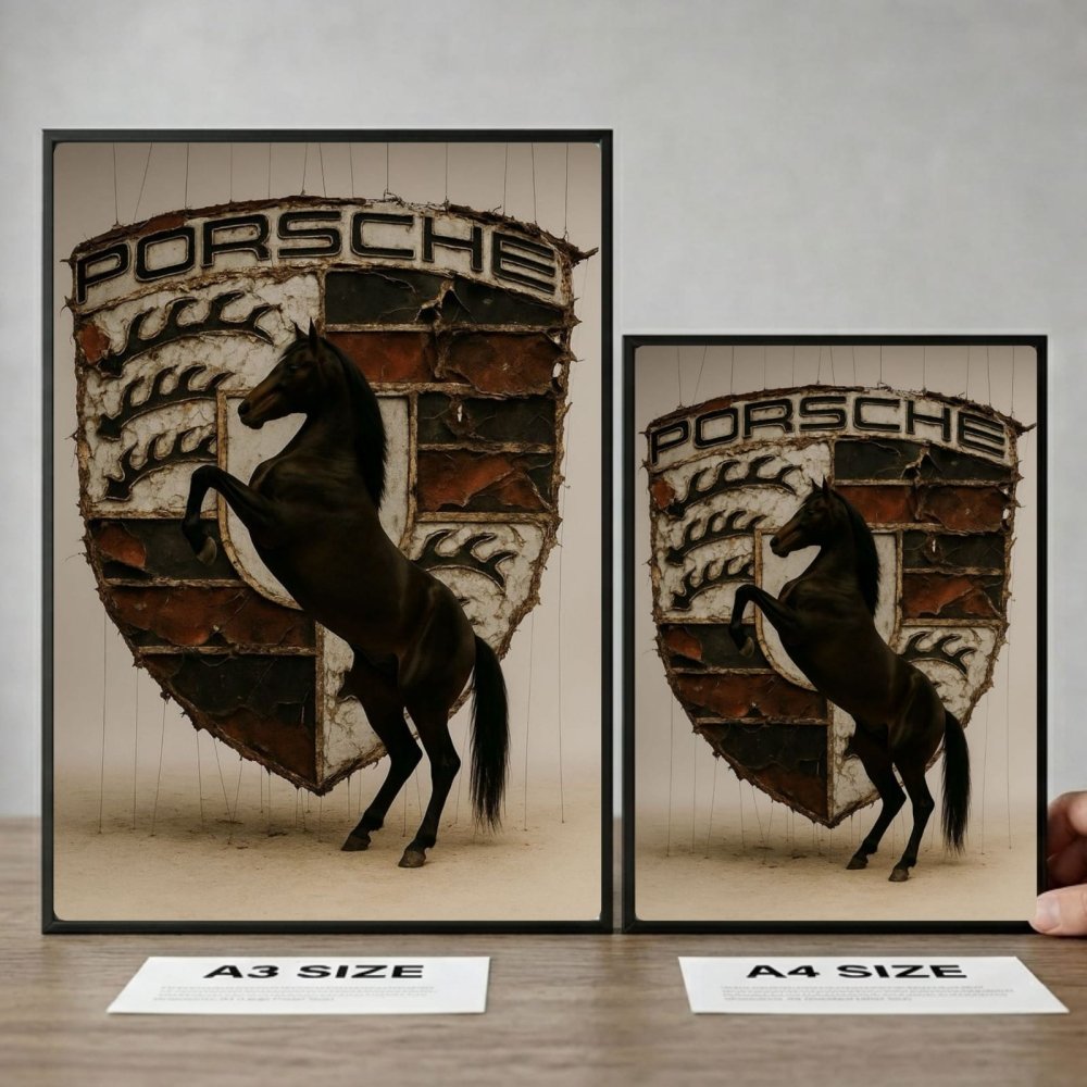 porsche logo poster - Vibes Districtporsche logo poster GoldVibes District