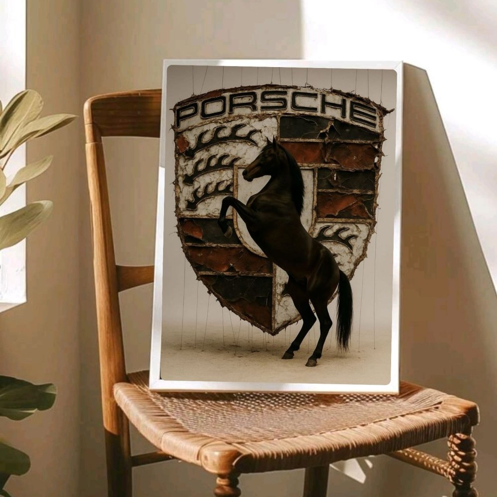 porsche logo poster - Vibes Districtporsche logo poster GoldVibes District