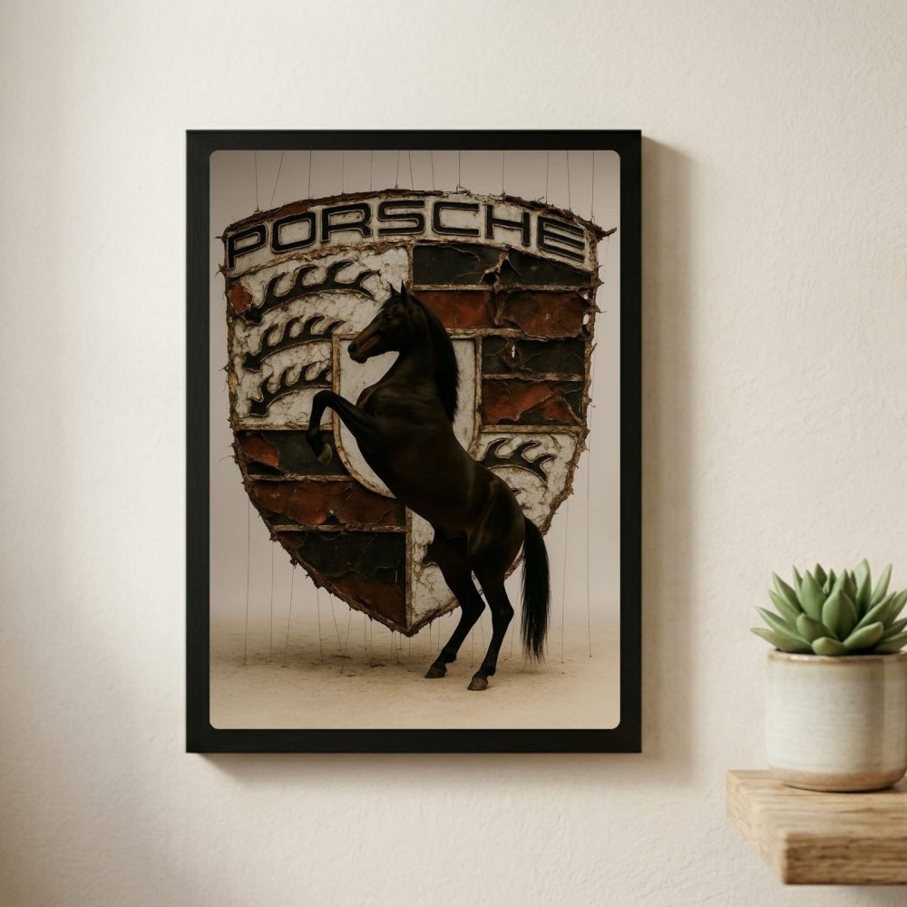 porsche logo poster - Vibes Districtporsche logo poster GoldVibes District