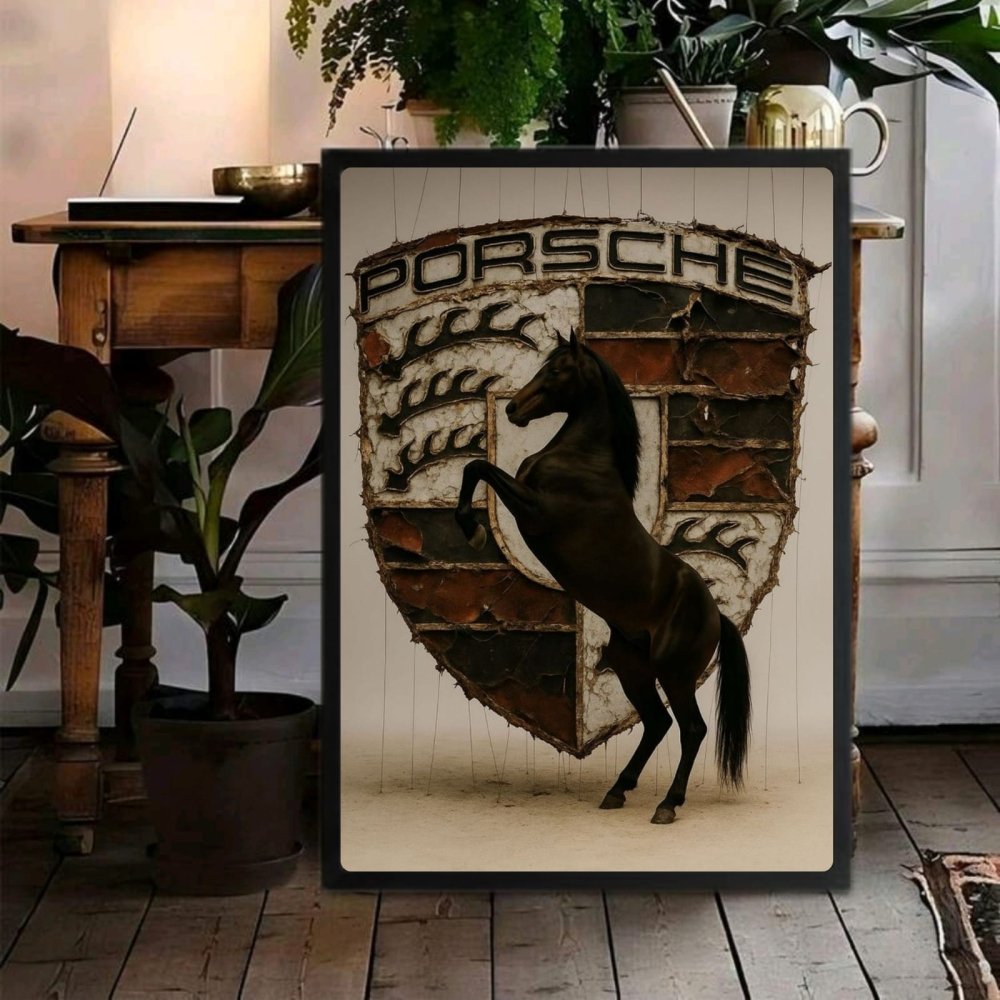 porsche logo poster - Vibes Districtporsche logo poster GoldVibes District