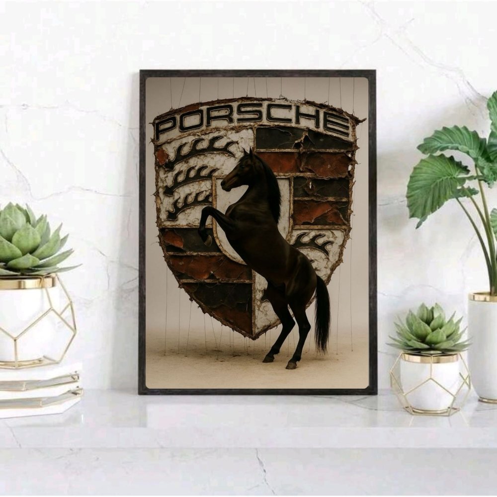 porsche logo poster - Vibes Districtporsche logo poster GoldVibes District