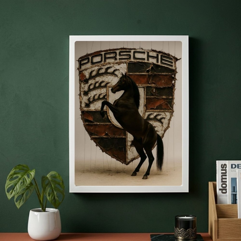 porsche logo poster - Vibes Districtporsche logo poster GoldVibes District