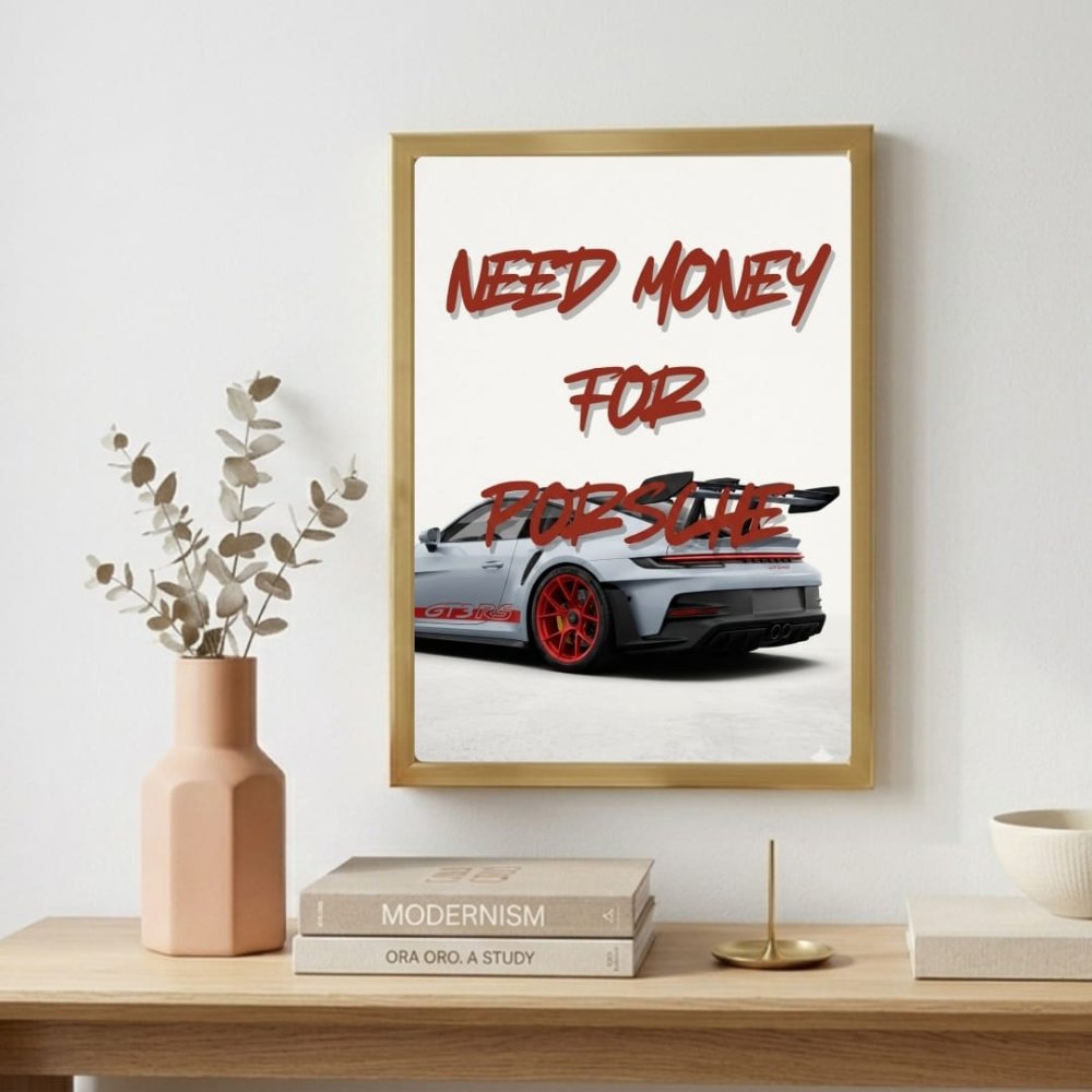 porsche poster - Vibes Districtporsche poster GoldVibes District