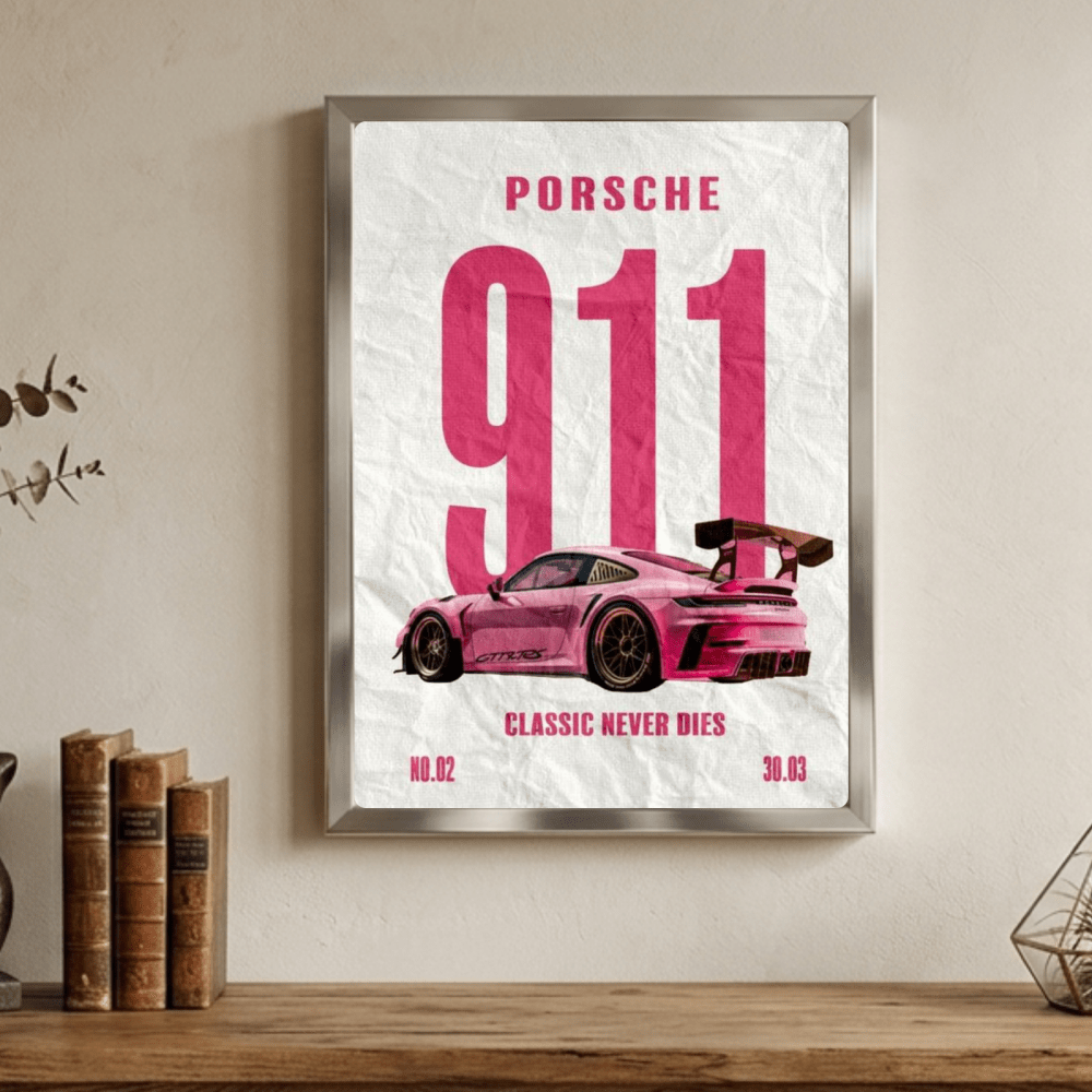 porsche poster - Vibes Districtporsche poster GoldVibes District