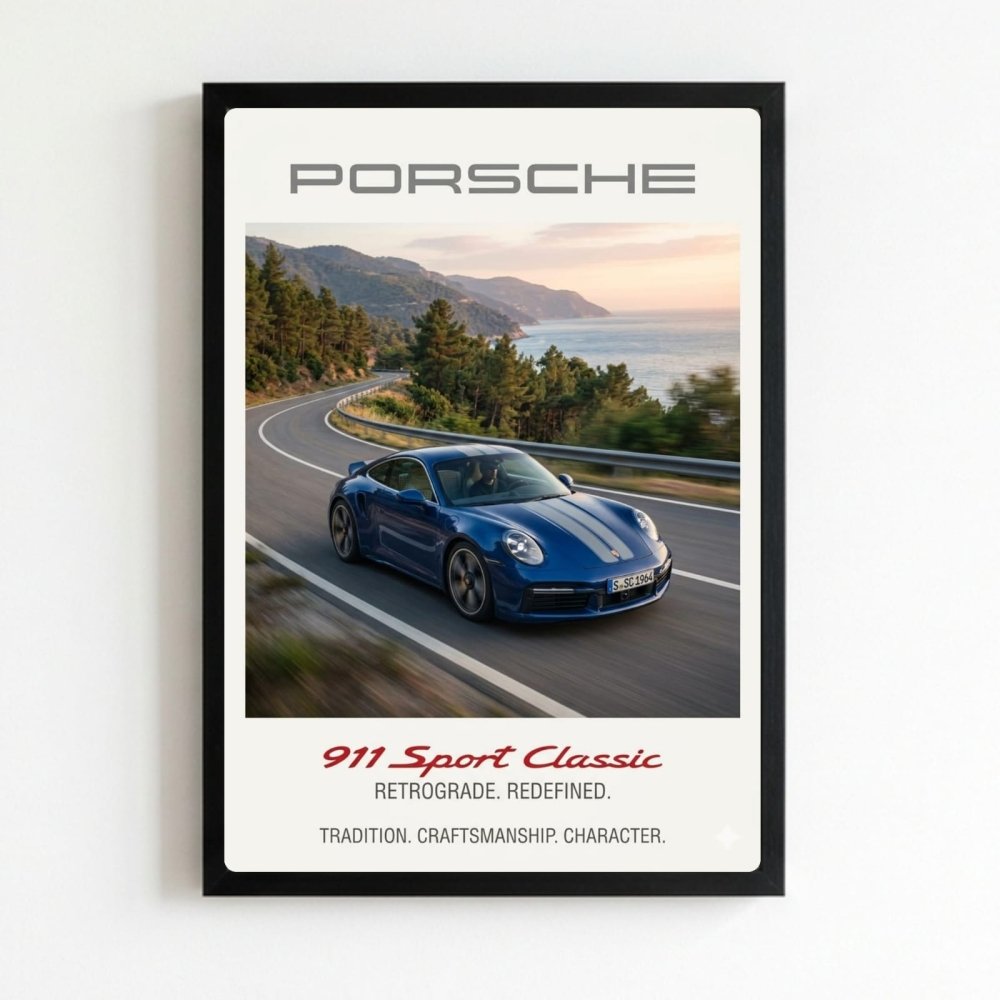 porsche poster - Vibes Districtporsche poster NeroVibes District