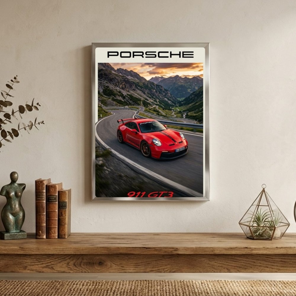 porsche poster - Vibes Districtporsche poster GoldVibes District