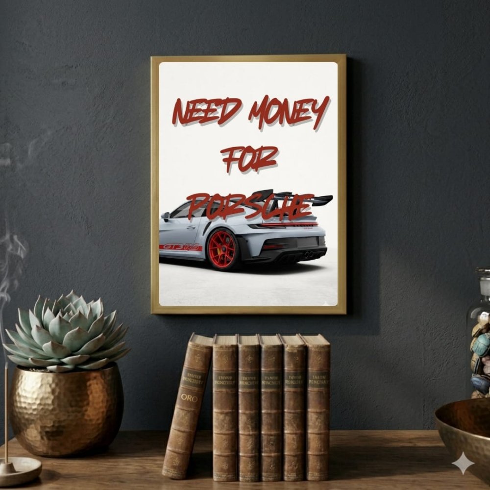 porsche poster - Vibes Districtporsche poster GoldVibes District