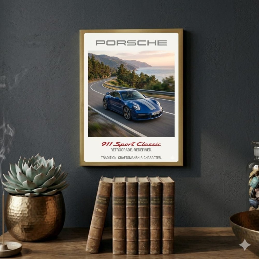 porsche poster - Vibes Districtporsche poster SilverVibes District