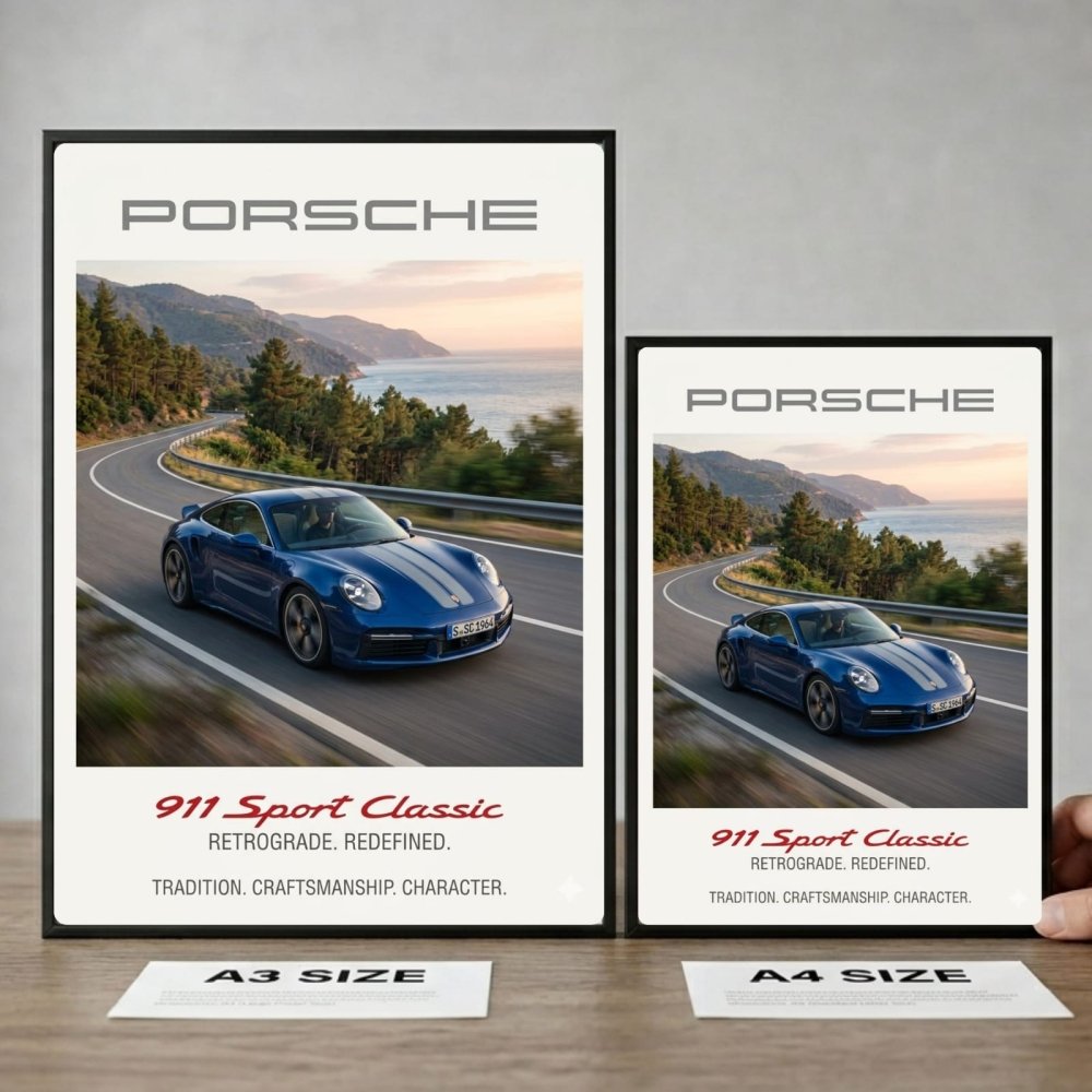 porsche poster - Vibes Districtporsche poster SilverVibes District