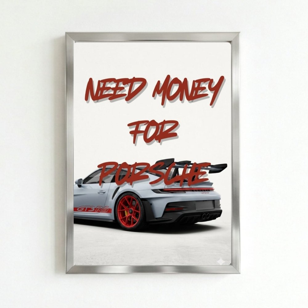 porsche poster - Vibes Districtporsche poster SilverVibes District