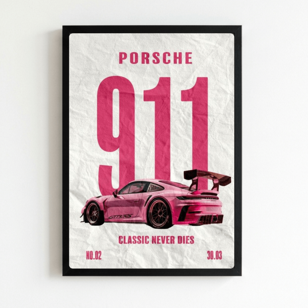 porsche poster - Vibes Districtporsche poster NeroVibes District